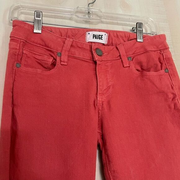 Paige skyline ankle peg jeans,‎ orange sunset sz 26 - Picture 9 of 16